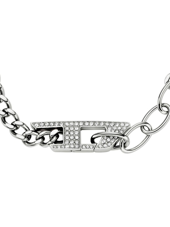 Diesel Unisex ocelový náramek Diesel D Logo DX1627040