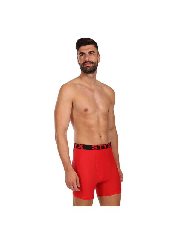 Styx Sada tří - pánské boxerky Styx long sportovní guma vícebarevné