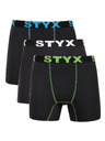 Styx Sada tří - pánské funkční boxerky Styx černé