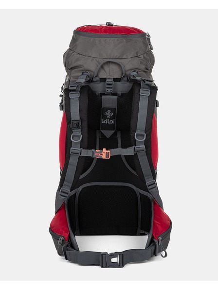 Kilpi Šedo-červený unisex sportovní batoh Kilpi ECRINS (45+5 l)