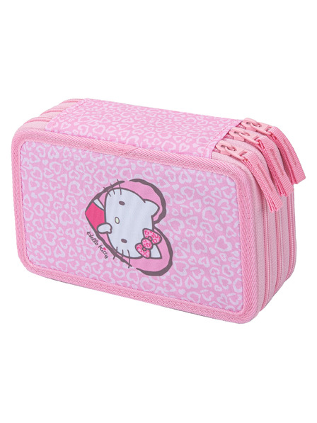 BAAGL  BAAGL Školní penál třípatrový Hello Kitty Sweet Leopard GRS