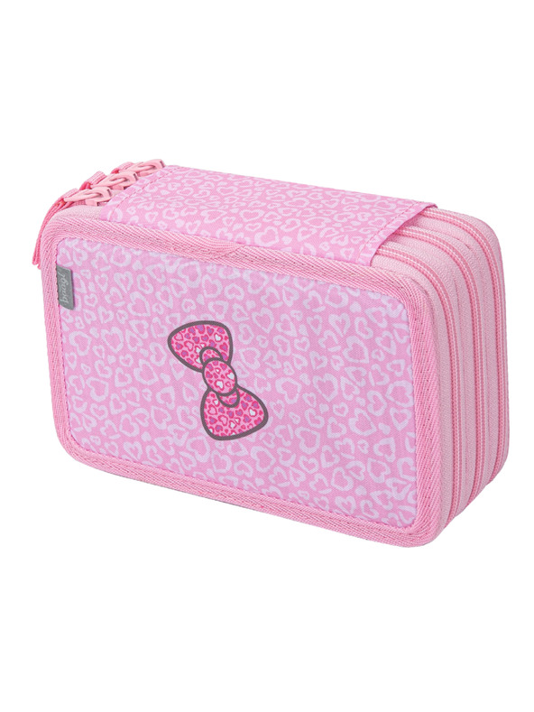 BAAGL  BAAGL Školní penál třípatrový Hello Kitty Sweet Leopard GRS