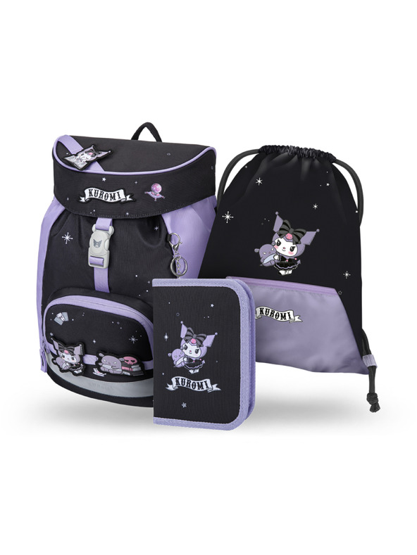 BAAGL  BAAGL SET 3 Airy Kuromi Fortune Dream: batoh, penál, sáček GRS