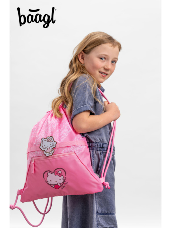 BAAGL  BAAGL SET 3 Zippy Plus Hello Kitty Sweet Leopard: aktovka, penál, sáček GRS