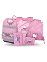 BAAGL  BAAGL SET 5 Zippy Plus Hello Kitty Sweet Leopard: aktovka, penál, sáček, zástěra, peněženka GRS