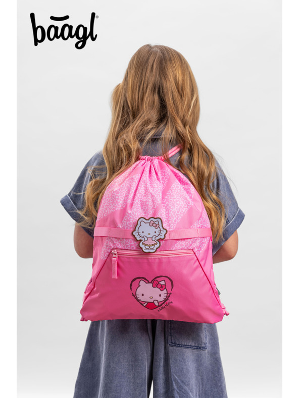 BAAGL  BAAGL Sáček s kapsou Hello Kitty Sweet Leopard GRS