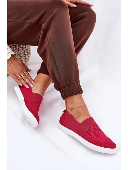 BIG STAR SHOES Dámské slip-on tenisky Big Star – fuchsiové