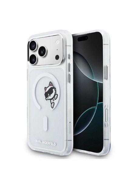 Karl Lagerfeld Karl Lagerfeld IML Choupette Peekaboo MagSafe Zadní Kryt pro iPhone 17 Pro Max Transparent