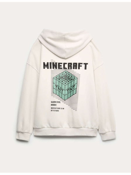 Marks & Spencer Mikina s vysokým podílem bavlny a grafikou Minecraft™ (6–16 let) Marks & Spencer smetanová