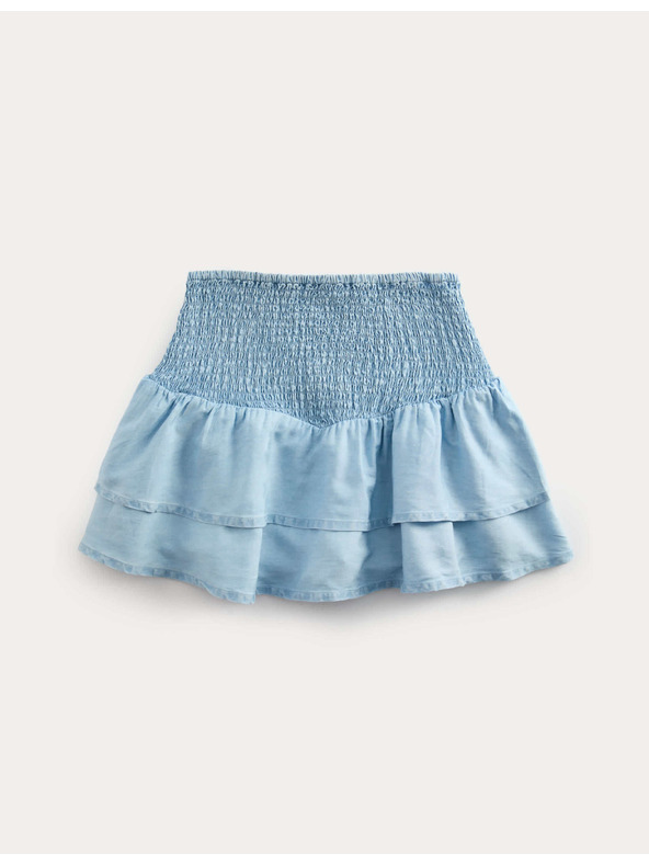 Marks & Spencer Řasená kostkovaná skort sukně Ra-ra s vysokým podílem bavlny (6–16 let) Marks & Spencer námořnická modrá