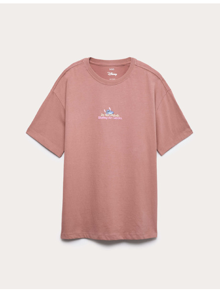 Marks & Spencer Tričko Lilo & Stitch™ z čisté bavlny (6–16 let) Marks & Spencer hnědá