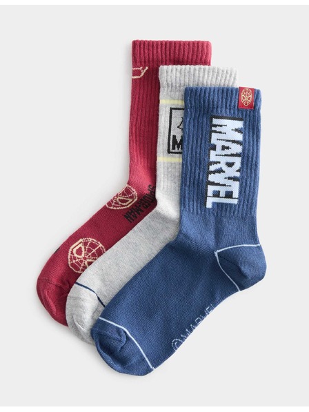 Marks & Spencer Ponožky Spider-Man™ s vysokým podílem bavlny, 3 páry Marks & Spencer červená