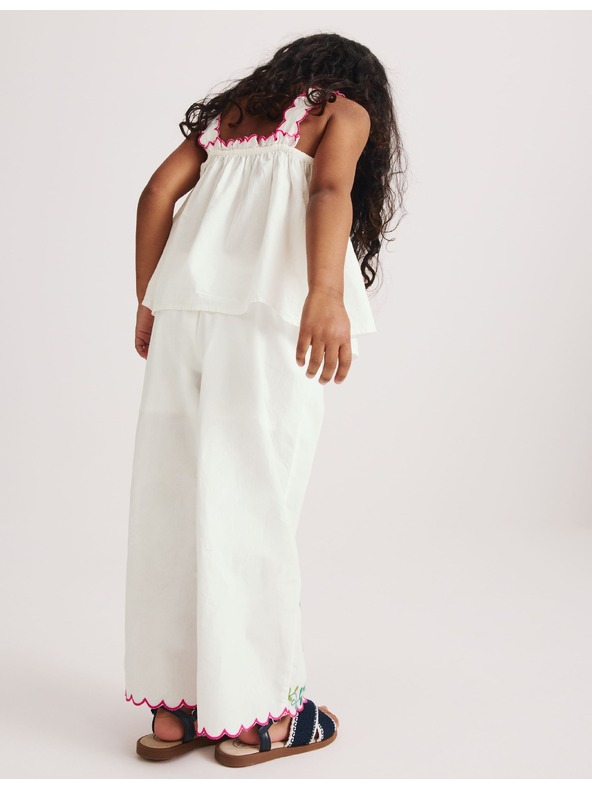 Marks & Spencer 2dílný vyšívaný outfit z čisté bavlny (2 – 10 let) Marks & Spencer béžová