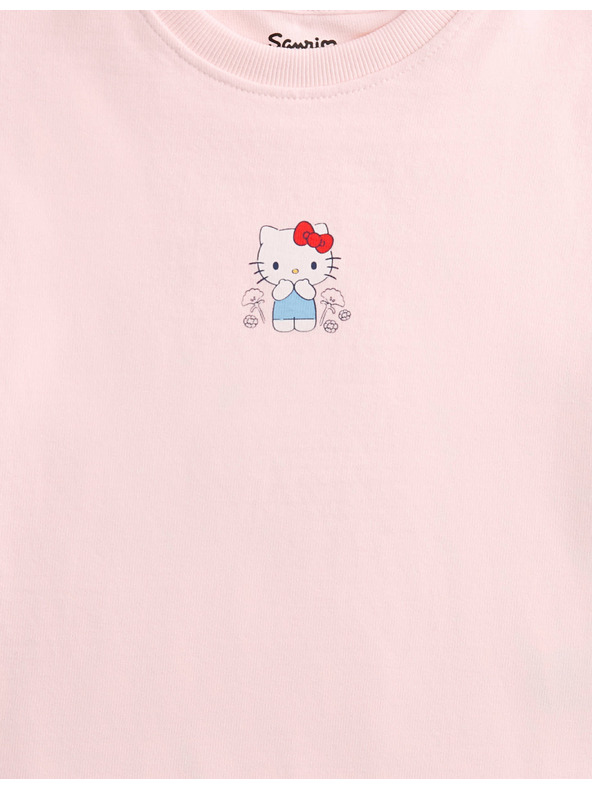 Marks & Spencer Tričko s motivem Hello Kitty™, z čisté bavlny (2–8 let) Marks & Spencer růžová