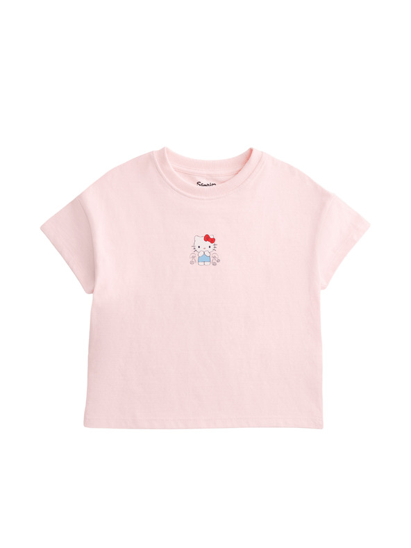 Marks & Spencer Tričko s motivem Hello Kitty™, z čisté bavlny (2–8 let) Marks & Spencer růžová