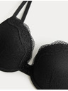 Marks & Spencer Krajková push-up dekoltová podprsenka Jasmine s kosticemi, (vel. A–E) Marks & Spencer černá