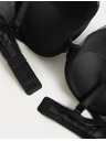 Marks & Spencer Krajková push-up dekoltová podprsenka Jasmine s kosticemi, (vel. A–E) Marks & Spencer černá