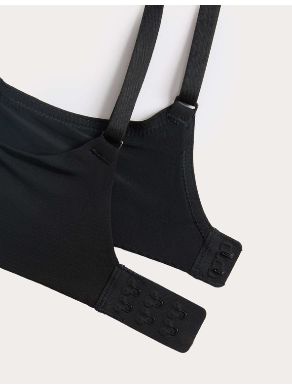 Marks & Spencer Neviditelná Body Invisibles™ dekoltová push-up podprsenka s kosticemi, (A–E) Marks & Spencer černá