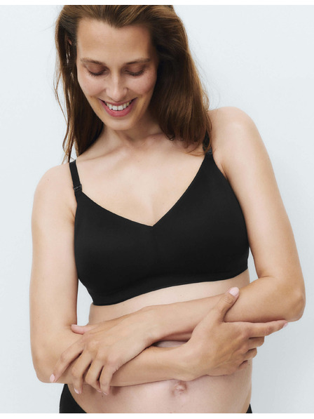 Marks & Spencer Těhotenská neviditelná Body Invisibles™ kojicí podprsenka bez kostic (A–H) Marks & Spencer černá