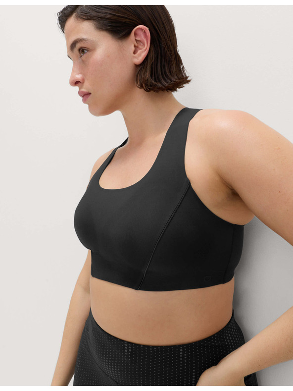 Marks & Spencer Středně zpevňující sportovní podprsenka s gelem druhé kůže Marks & Spencer černá