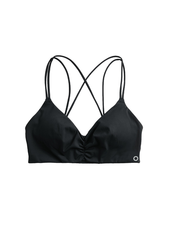 Marks & Spencer Zkrácená sportovní trojúhelníková podprsenka bez kostic Marks & Spencer černá