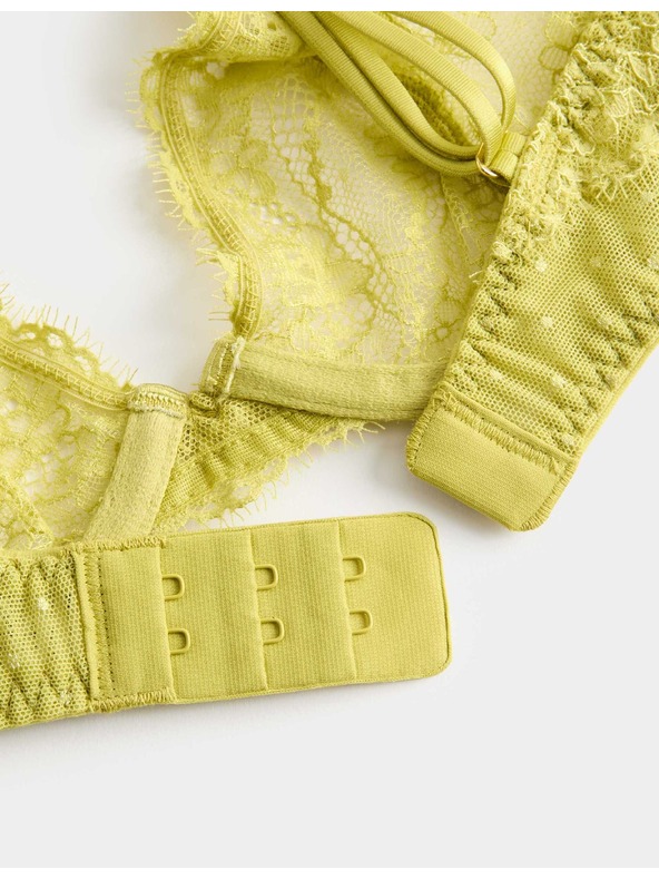 Marks & Spencer Krajková dekoltová podprsenka Ida s kosticemi, vel. A–E Marks & Spencer zelená