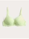 Marks & Spencer Krajková push-up dekoltová podprsenka Ida s kosticemi (A–E) Marks & Spencer zelená
