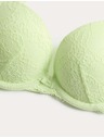 Marks & Spencer Krajková push-up dekoltová podprsenka Ida s kosticemi (A–E) Marks & Spencer zelená