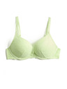 Marks & Spencer Krajková push-up dekoltová podprsenka Ida s kosticemi (A–E) Marks & Spencer zelená