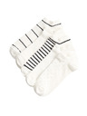 Marks & Spencer Vzorované krátké ponožky Trainer Liners™, s vysokým podílem bavlny, sada 5 párů Marks & Spencer černá