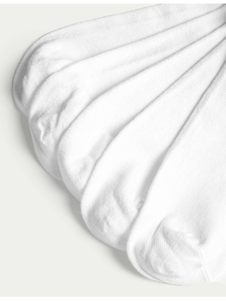 Marks & Spencer 5 párů nízkých ponožek Sumptuously Soft™ Marks & Spencer bílá