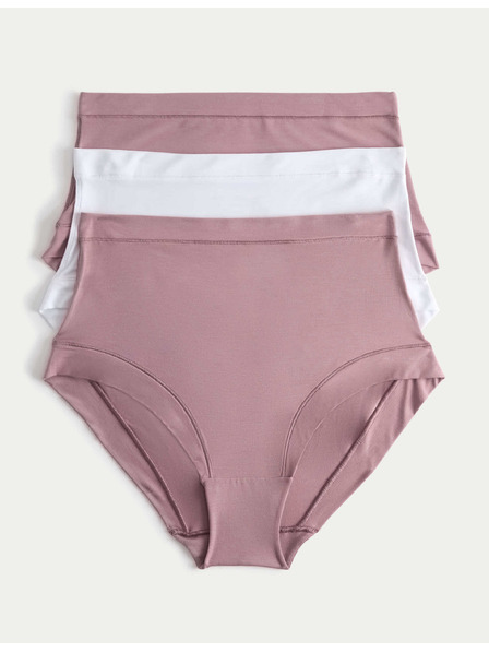 Marks & Spencer Kalhotky do pasu, s technologií Flexifit a vysokým podílem modalu, 3 ks Marks & Spencer růžová