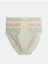 Marks & Spencer Vysoce střižené kalhotky Body Soft™, sada 3 ks Marks & Spencer zelená