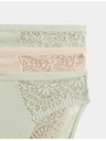 Marks & Spencer Vysoce střižené kalhotky Body Soft™, sada 3 ks Marks & Spencer zelená