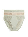 Marks & Spencer Vysoce střižené kalhotky Body Soft™, sada 3 ks Marks & Spencer zelená