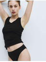 Marks & Spencer Sada 3 ks bikinových menstruačních kalhotek bez viditelných lemů Marks & Spencer černá