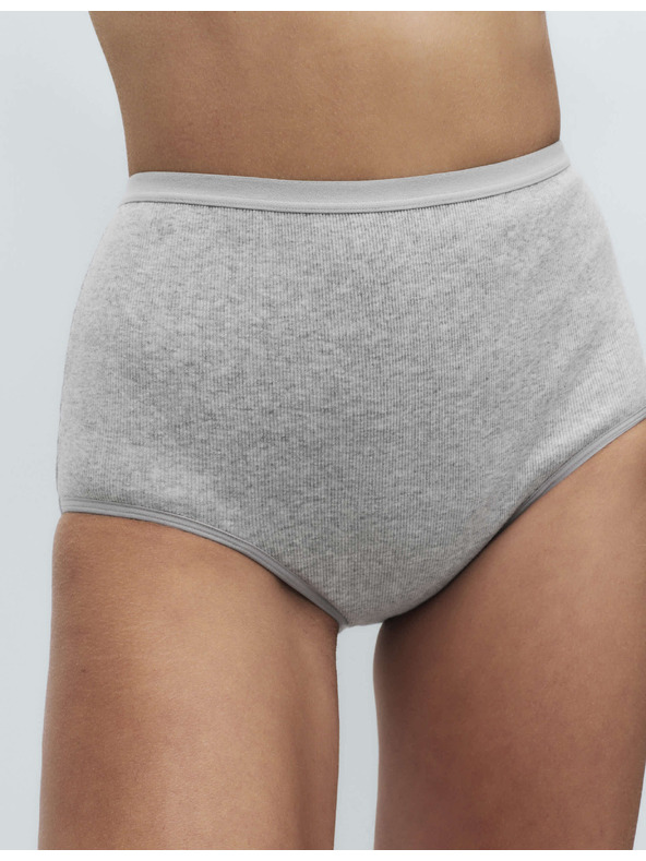 Marks & Spencer Vysoce savé menstruační kalhotky do pasu, 2 ks Marks & Spencer šedá