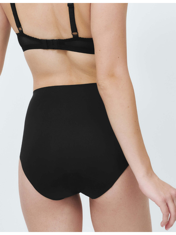 Marks & Spencer Vysoce savé menstruační kalhotky do pasu bez viditelného lemu, 3 ks Marks & Spencer černá