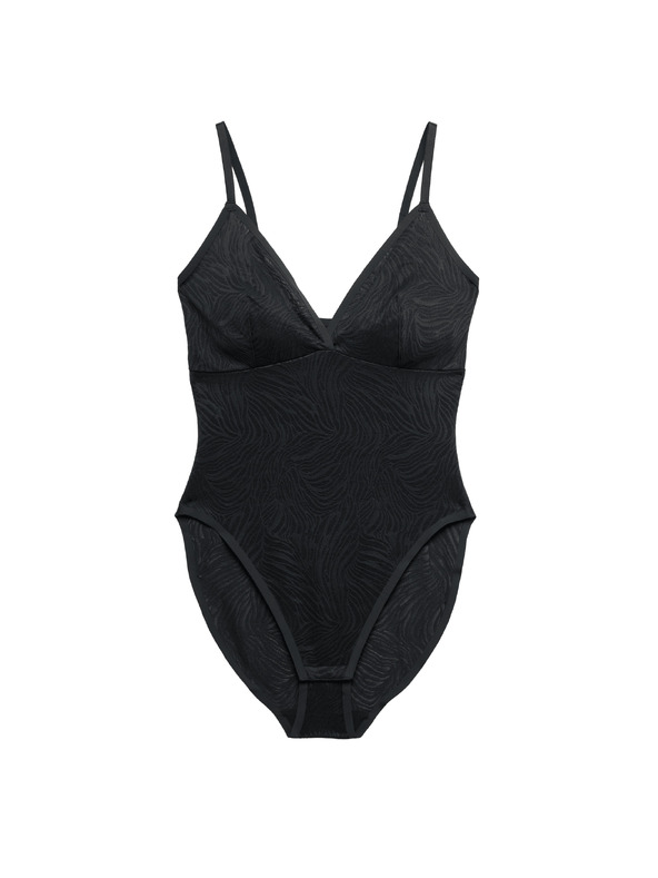 Marks & Spencer Body s krajkou tvarující tělo Marks & Spencer černá