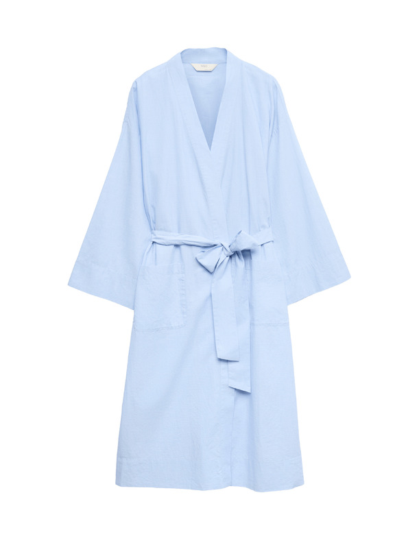 Marks & Spencer Pléd z materiálu chambray z čisté bavlny Marks & Spencer modrá