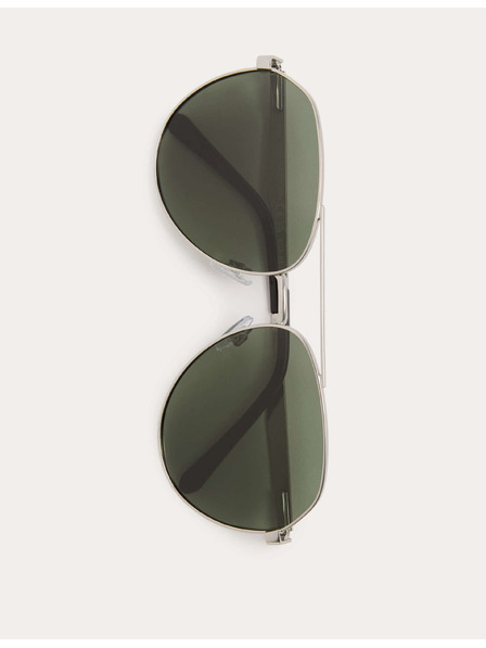 Marks & Spencer Kovové polarizované slunečný brýle ve stylu Aviator Marks & Spencer stříbrná