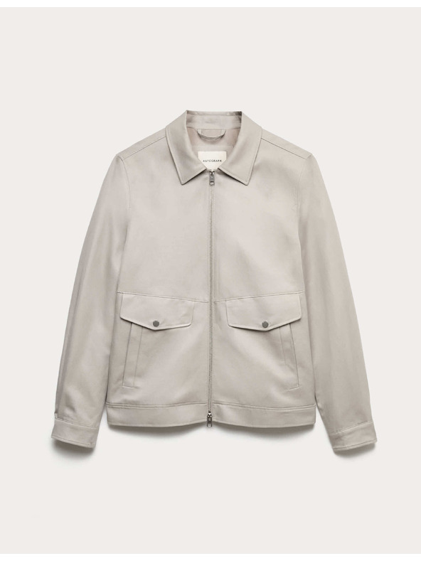 Marks & Spencer Bunda typu Harrington, vysoký podíl bavlny Marks & Spencer šedá