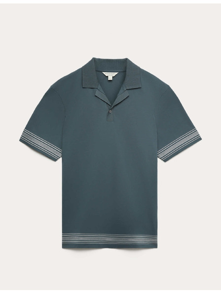 Marks & Spencer Vyšívaná polokošile Supima®, z čisté bavlny Marks & Spencer modrá