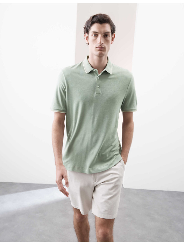 Marks & Spencer Polokošile ze směsi lnu Marks & Spencer zelená