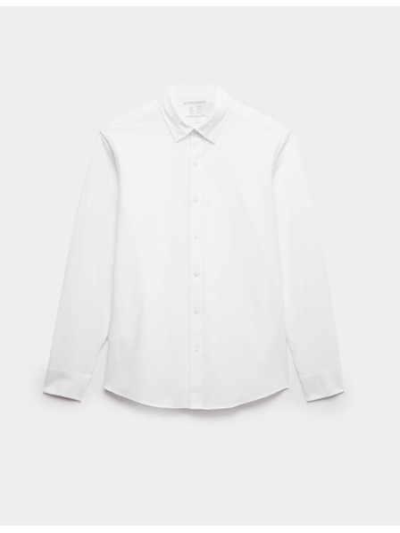 Marks & Spencer Strečová bavlněná košile klasického střihu s technologií 360 Flex™ Marks & Spencer bílá