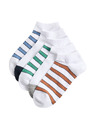 Marks & Spencer Krátké proužkované ponožky Trainer Liners™ s technologií Cool & Fresh™ a vysokým podílem bavlny, sada 5 párů Marks & Spencer bílá