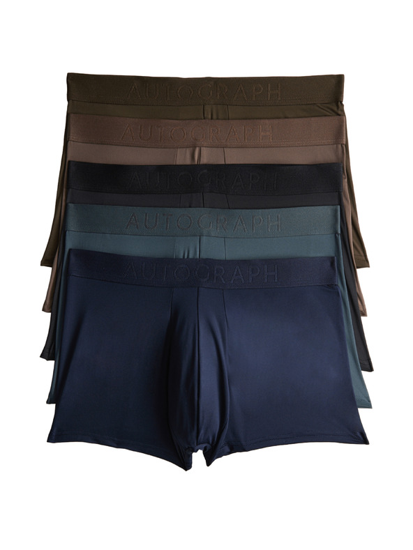 Marks & Spencer Sada 5 ks bokových kalhotek Microskin Marks & Spencer vícebarevná