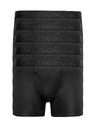Marks & Spencer Pruhované trenýrky Microskin, sada 5 ks Marks & Spencer černá