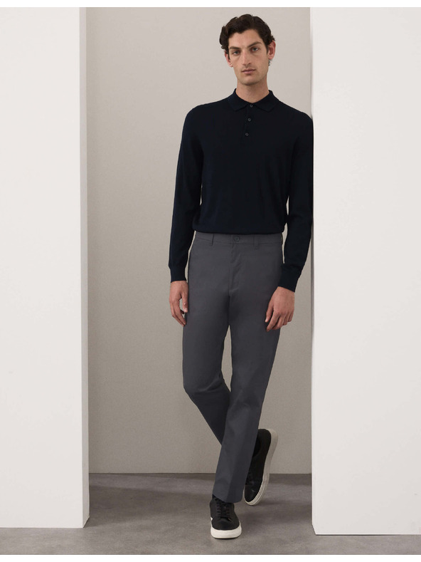 Marks & Spencer Super lehké chino kalhoty, normální střih Marks & Spencer šedá