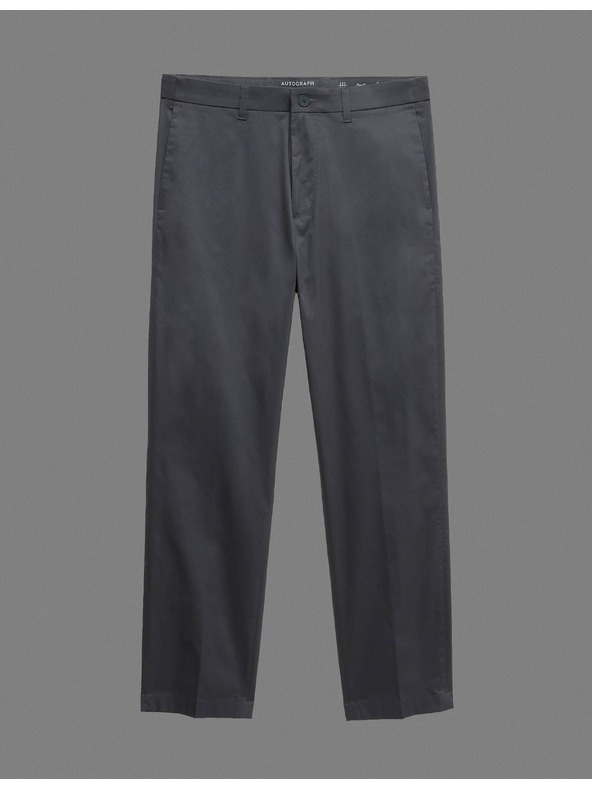 Marks & Spencer Super lehké chino kalhoty, normální střih Marks & Spencer šedá